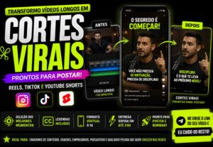 Eu vou fazer cortes virais para redes sociais