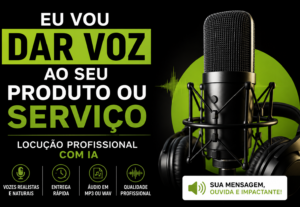 Eu vou dar voz ao seu produto ou serviço com IA