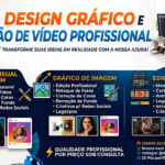 Eu vou fazer serviços gráficos e edição de vídeo para você