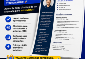 Eu vou fazer Curriculo profissional personalizado melhor par...