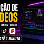 Eu vou editar vídeos de até 1 minuto para redes sociais