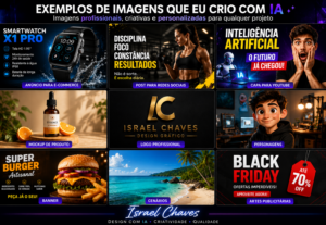 Eu vou criar imagens profissionais para qualquer projeto