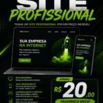 Eu vou Criar um Site Profissional para Você por Apenas RS20,...
