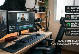 Eu vou fazer edição básica e/ou legendagem do seu vídeo