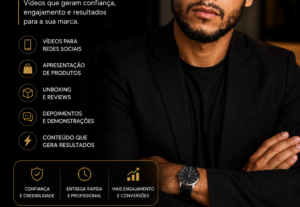 Eu vou Criar Vídeos UGC para sua marca