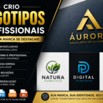 Eu vou criar logotipos profissionais o mais rápido