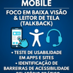 Eu vou testar a acessibilidade  do seu site ou app