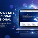 Eu vou fazer um site institucional profissional moderno e re...
