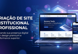 Eu vou fazer um site institucional profissional moderno e re...