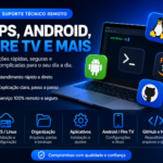 Eu vou Suporte técnico remoto, VPS, Android, Fire TV, GitHub...