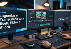 Eu vou Legendar e Transcrever para Reels, TikTok e Shorts