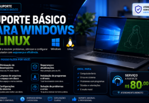 Eu vou te dar suporte para Windows ou Linux.