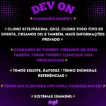 Eu vou clonar site/oferta ou criar do zero.