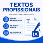 Eu vou criar textos profissionais com IA