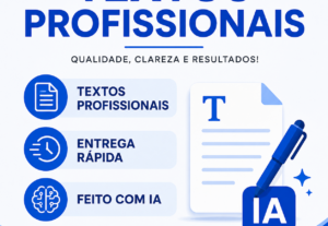 Eu vou criar textos profissionais com IA