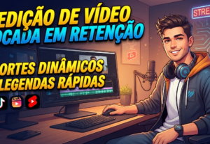 Eu vou editar seus vídeos curtos com legendas dinâmicas