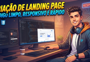 Eu vou criar sua Landing Page responsiva em HTML e CSS