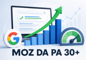 Eu vou aumentar a classificação Moz do seu site Da30+ Pa30+