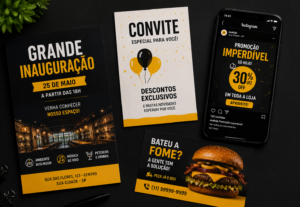 Eu vou Fazer seus Convites, panfletos