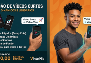 Eu vou Fazer Edição de Vídeos Curtos reels tiktok shorts