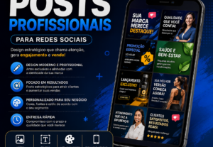 Eu vou criar 3 artes profissionais, p/seu produto