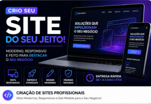 Eu vou Criar um site profissional, moderno e personalizado