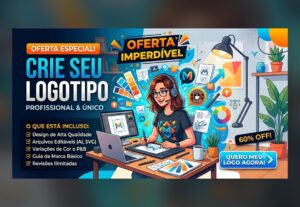 Eu vou criar um logotipo pra voce em 1 dia