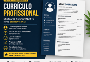 Eu vou criar um currículo profissional.