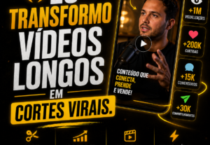 Eu vou criar cortes do seu vídeo que geraram engajamento.