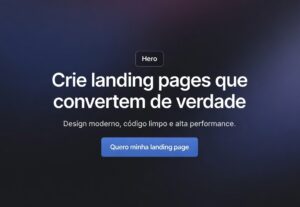 Eu vou criar landing pages profissionais