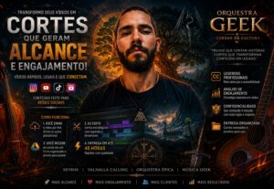 Eu vou criar cortes dos seus vídeos + alcance e engajamento.