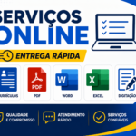 Eu vou Fazer currículos, PDFs, planilhas e tarefas simples
