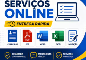 Eu vou Fazer currículos, PDFs, planilhas e tarefas simples