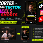 Eu vou Fazer cortes profissionais para TikTok, Reels e Short...