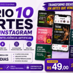 Eu vou Criar 10 artes profissionais para Instagram usando IA
