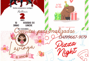 Eu vou fazer convites personalizados digitalmente
