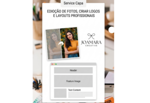 Eu vou Criar logo para empresa, faço layout e edito fotos