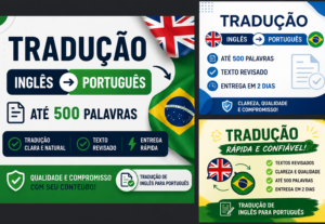 Eu vou traduzir em escritas do inglês para o português.