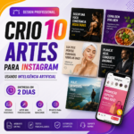 Eu vou Criar 10 artes profissionais para Instagram usando IA