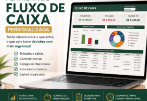 Eu vou criar uma planilha de fluxo de caixa personalizada