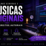 Eu vou Fazer trilhas sonoras, musicas, para o seu projeto