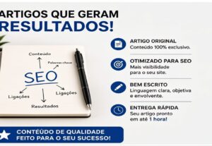 Eu vou escrever seu artigo Profissional em até 1 hora.