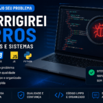 Eu vou corrigir erros em HTML, CSS, Java Script e Python