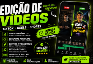 Eu vou Editar vídeos curtos profissionais para TikTok, Reels...