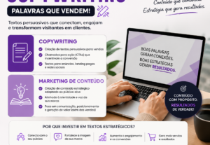 Eu vou criar serviços de Copywriting e Marketing de Conteúdo
