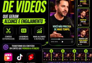 Eu vou Criar cortes de vídeos virais para gerar mais alcance...