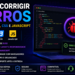 Eu vou corrigir erros em HTML CSS e JavaScript