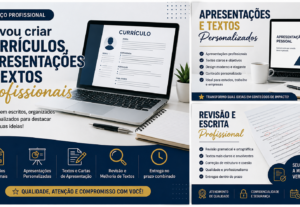 Eu vou Criar apresentação de emprego e outros