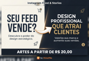 Eu vou criar artes profissionais para suas redes sociais