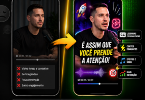 Eu vou fazer cortes virais para TikTok, Reels e Shorts